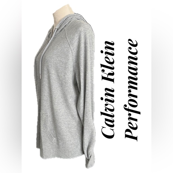 B7-NWT Calvin Klein Women’s Performance Runched Long Sleeve Zip Up Hoodie 1X - Picture 3 of 14